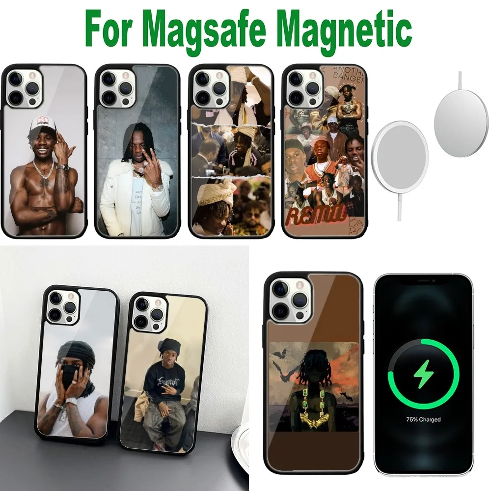

Rapper Divine Ikubor Rema Heis Phone Case For iPhone 16,15,14,13,12,11,Plus,Pro,Max,Mini Magsafe Magnetic Wireless Charging