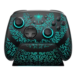FUNLAB Wireless Pro Controller With Charging Dock Controller For Nintendo Switch 2/1 Compatible OLED/Hall Effect Joystick/Turbo