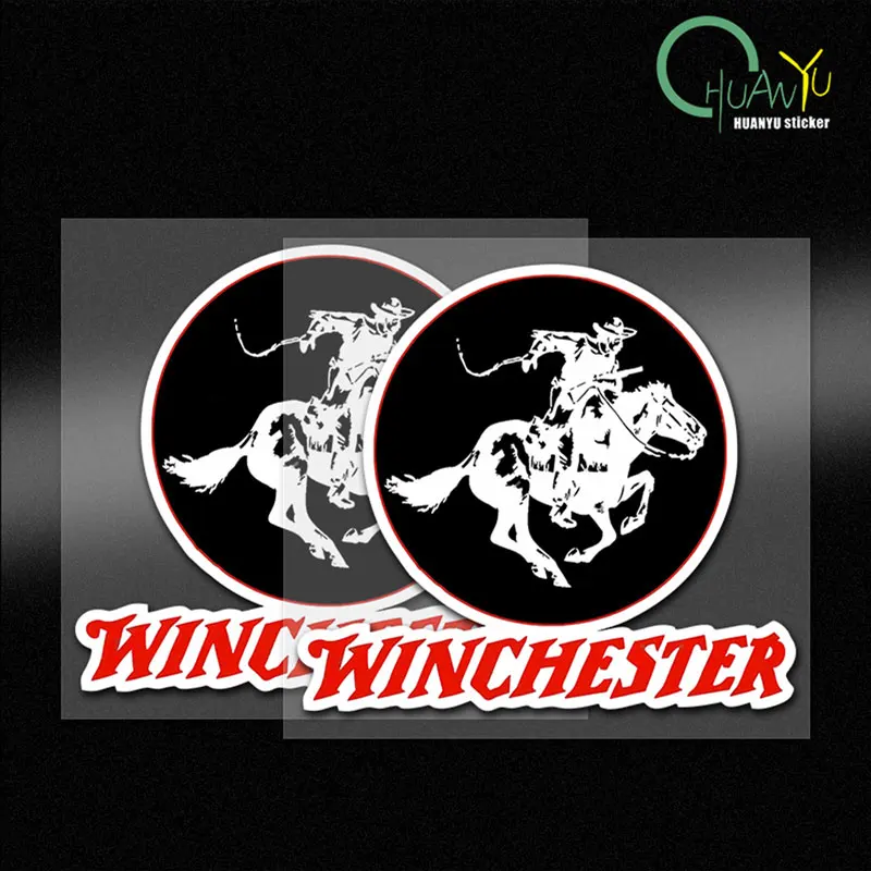 Personalized Winchester galloping horse bumper sticker waterproof reflective decoration decal for car and motorcycle