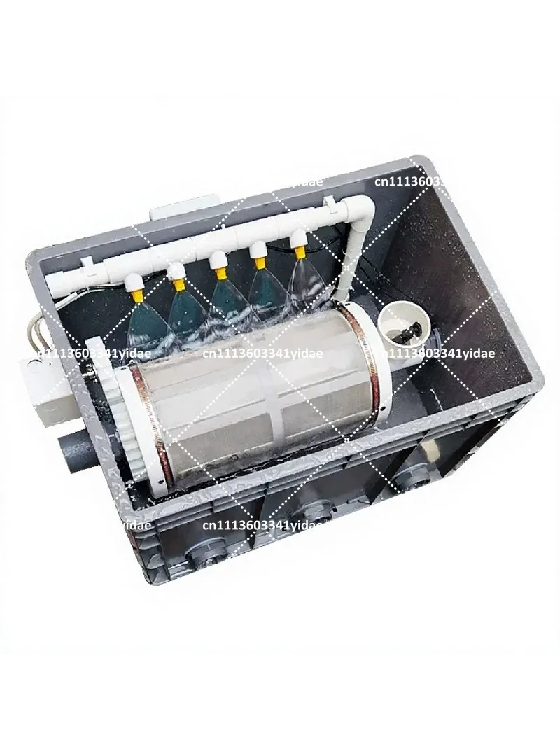 Automatic Backwash Rotary Drum Micro Filter, Aquaculture Fish Pond Solid Water Separation Purifier