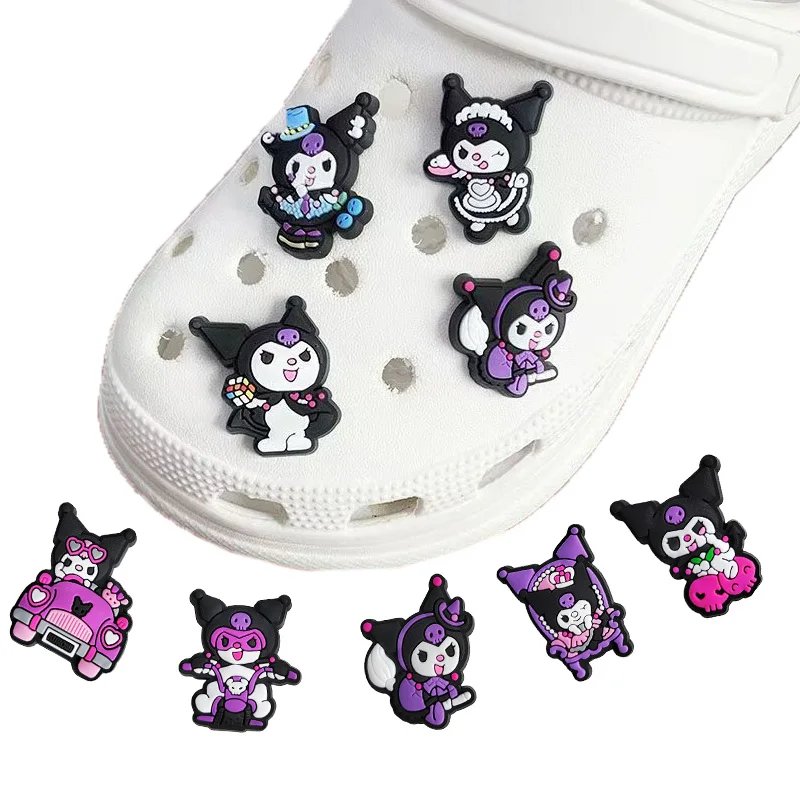 MINISO 10-50PCS Cartoon Melody Series Shoes Charm Decorations PVC Decorations Random Mixed Detachable Waterproof For Party Gifts