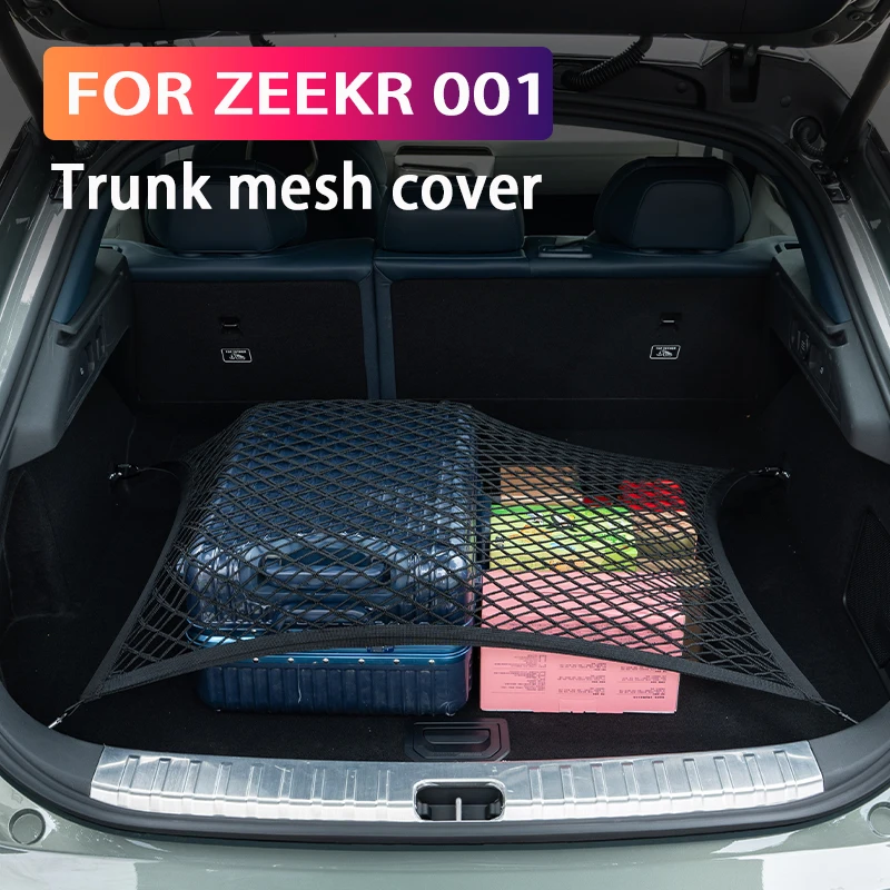 Für ZEEKR 001 X 007 7X: Festes Netzfach für das Kofferraumgepäck, Netztasche, Kofferraum-Organizer, Netzabdeckung, Auto-Innenraumzubehör