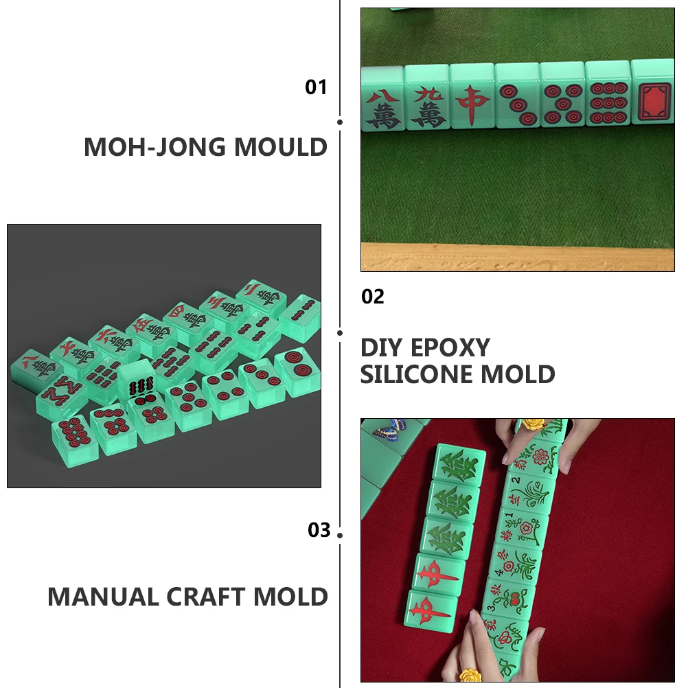 

2pcs - Shape Silicone Molds Diy Crafts Making Mold Epoxy Resin Casting Durable Non-Stick Creative Manual Craft Mold For