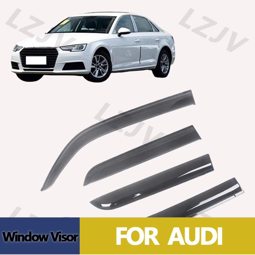 New Window Visor For AUDI A4 B9 8W SEDAN 2017 2018 2019 2020 2021 2022 2023 Wind Deflectors Rain Guards Door Visor Vent Shades