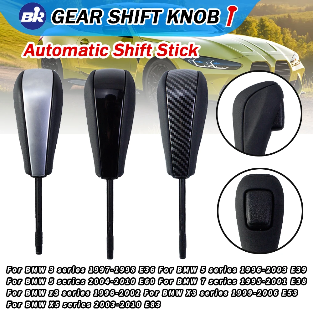 

For BMW E39 E46 E53 E60 E61 E63 E64 E83 E81 E82 E87 E90 E91 E92 E93 Gear Shift Knob leather Shifter Sticke New Product Auto Part