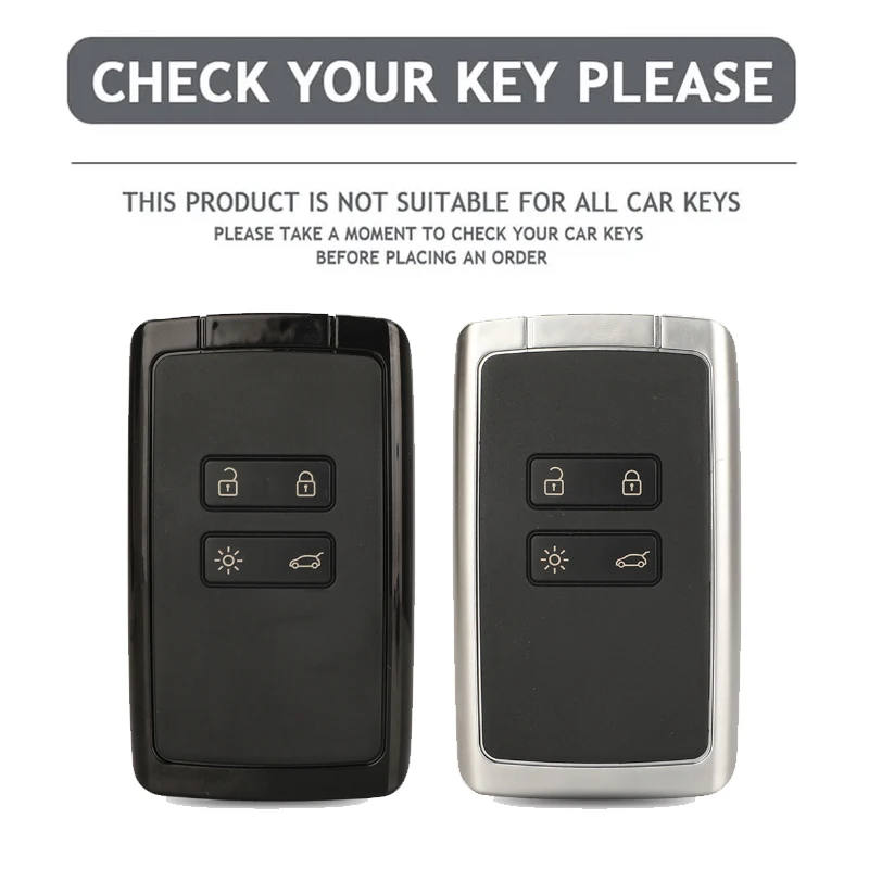 ABS Car Key Cover Case Fob For Renault Captur Megane Talisman Espace Clio Zoe Koleos Scenic 4 Arkana Dacia Sandero Card