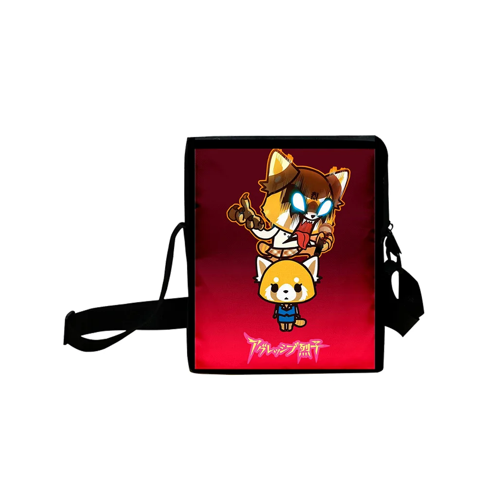 

Aggretsuko Cartoon 2023 New Bag Fashion Daypack Oxford Cloth Satchel Bag Unisex Bag