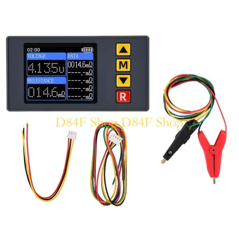 D84F Four Line TS457 Electrical Battery Internal Resistance Device With 5 Data Memory Slots And Automatic Shutdown Function