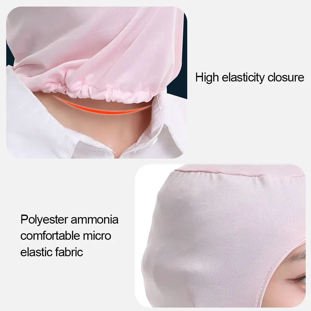 New Elastic Dust Proof Cap Breathable Neck Protector Work Hat Solid Color Work Cap Food Factory