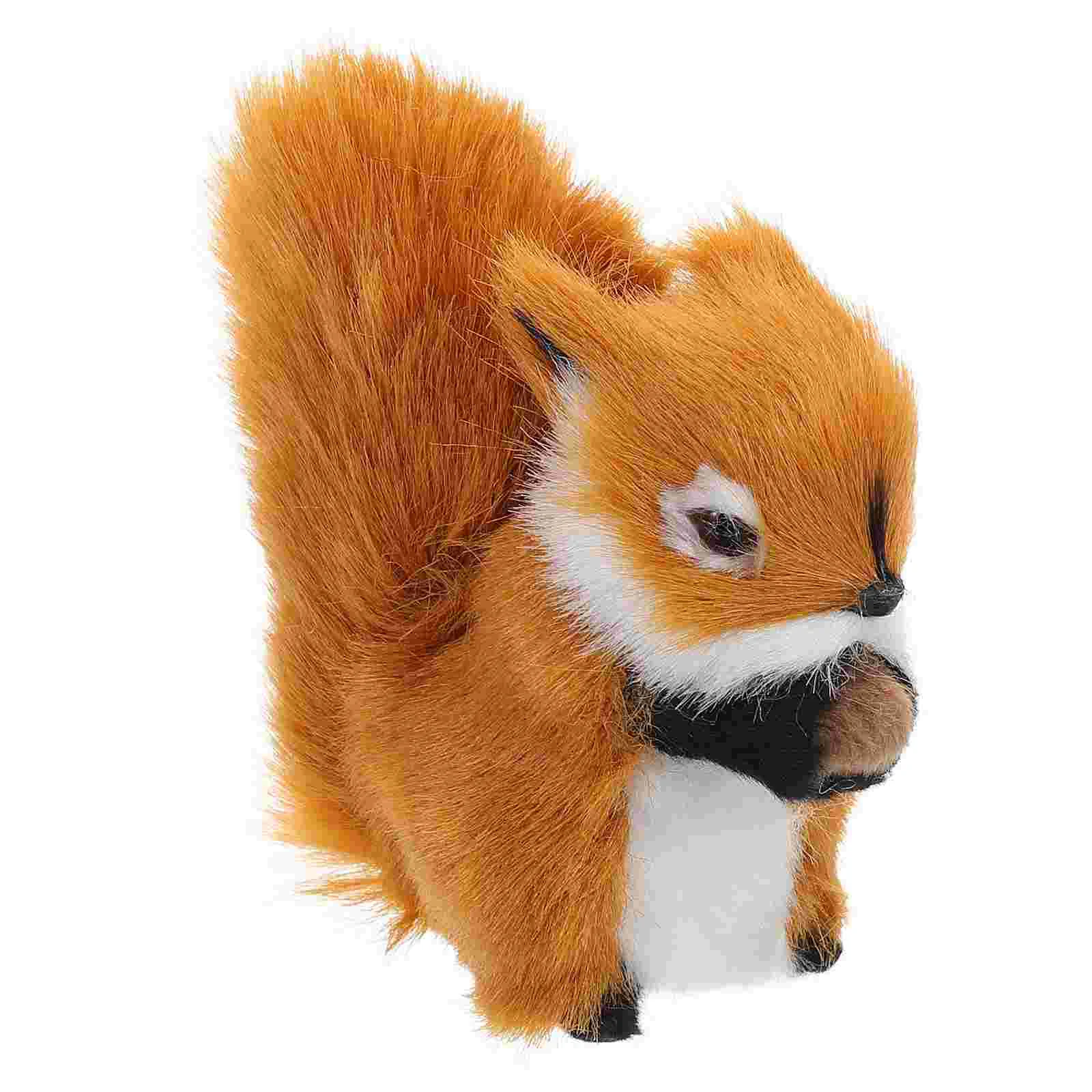 

Stuffed Animal Model Simulation Realistic Animals Cute Squirrel Ornaments Models
