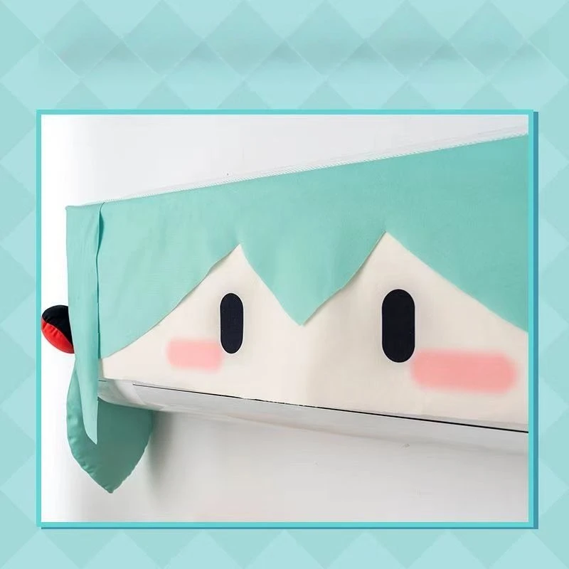 Hatsune Miku Air-conditioning Dust Cover Anime Hanging Air Conditioner Decorations Room Accessories Cute Thick Dust Cover - view 2
