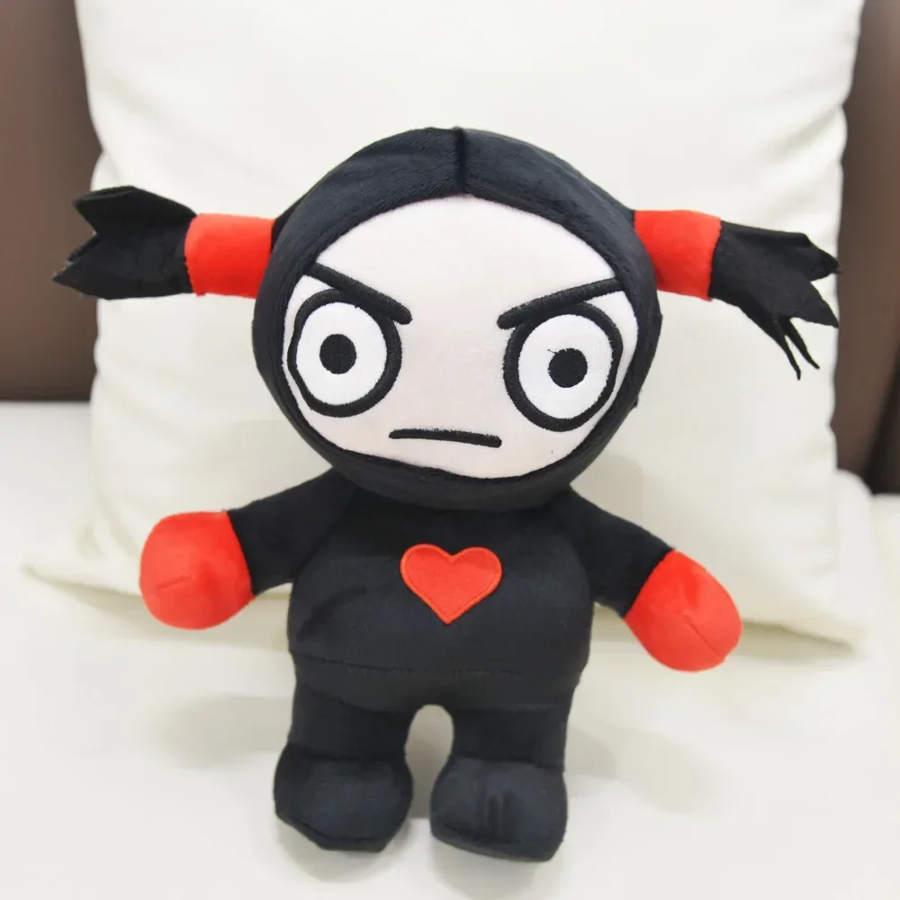 Jouets en peluche Pucca et Garu Kawaii 30cm, poupée chinoise de dessin animé, poupées en peluche douces et mignonnes, oreiller de couchage, cadeau d'anniversaire pour enfants