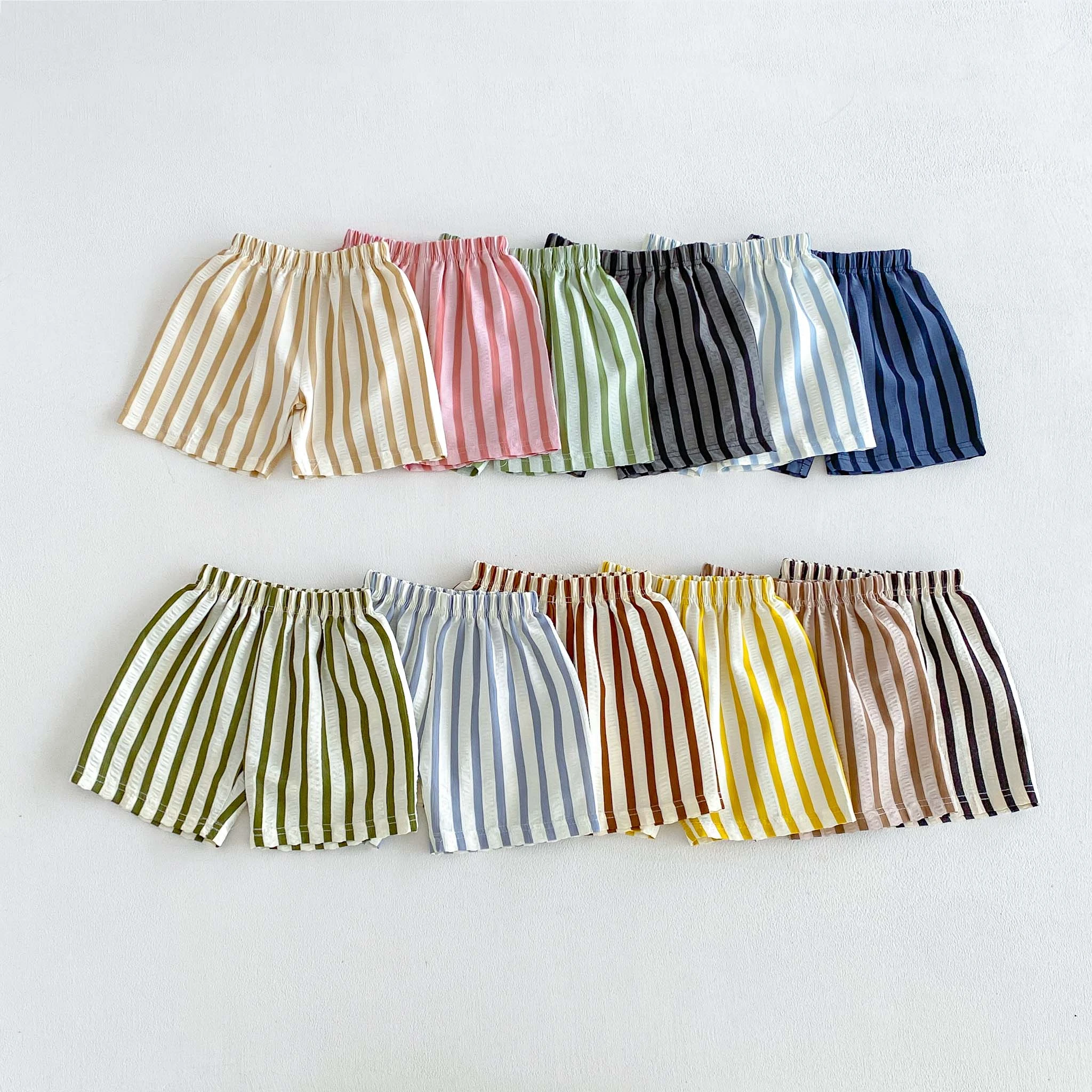 Fashion Casual Shorts Outer Wear Todddler New Style Striped Shorts Boys Simple Trendy Versatile Shorts Summer Baby Pajamas