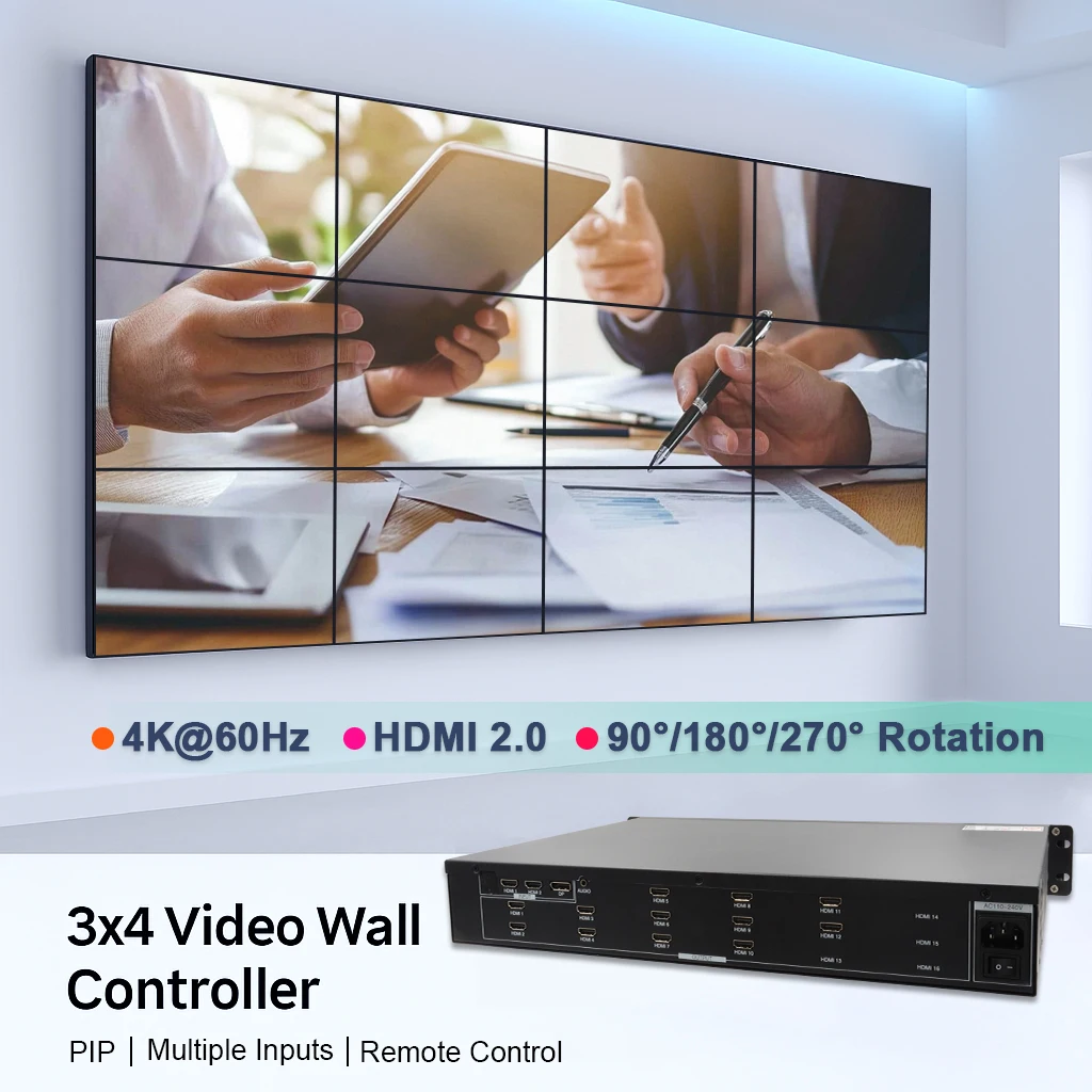 4K@60Hz 3X4 Video W…