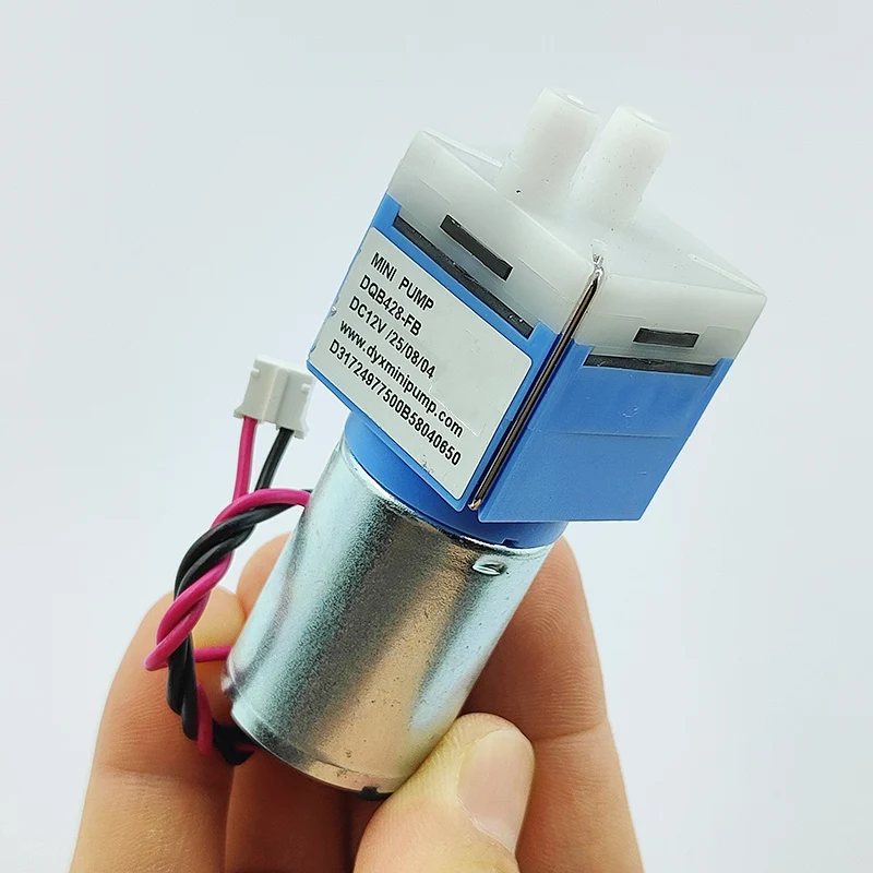 

DQB428-FB DC 6V-12V 28MM Small Mini 370 Motor Vacuum Diaphragm Pump Negative Pressure Suction Pump for Inflator Air Oxygen Pump