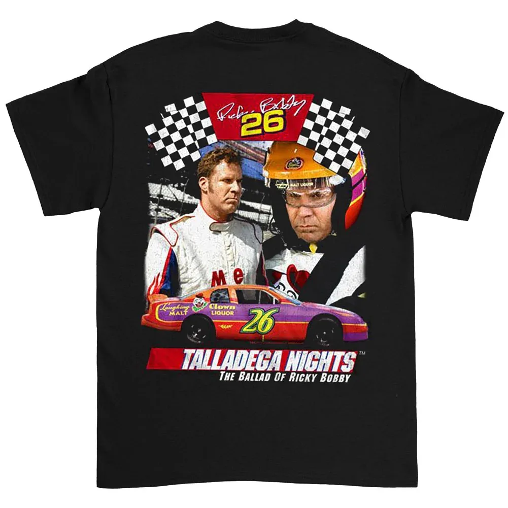 

Talladega Nights Talladega Peripheral Pattern Printing Summer Luxury Brand Cotton Men's and Women's T-shirts Short Sleeves