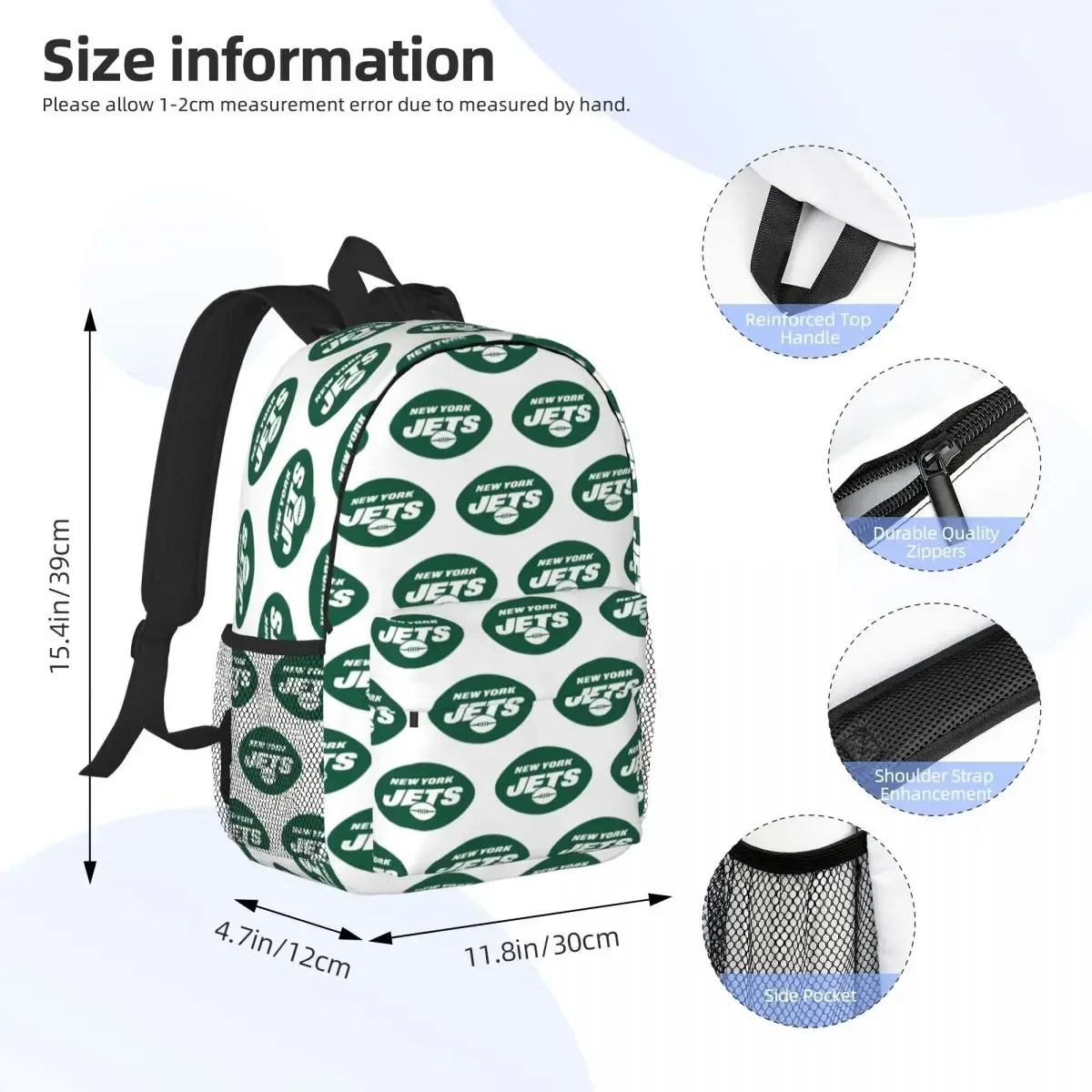 Jet City Backpacks Teenager Bookbag Fashion Children School Bags Laptop Rucksack Shoulder Bag Large Capacity