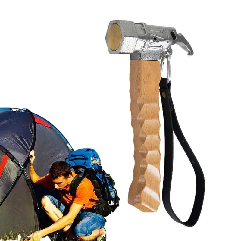 Tent Stake Hammer Multi-functional Portable Tent Mallet Heavy Duty Lightweight Camp Accessories For Household Projects