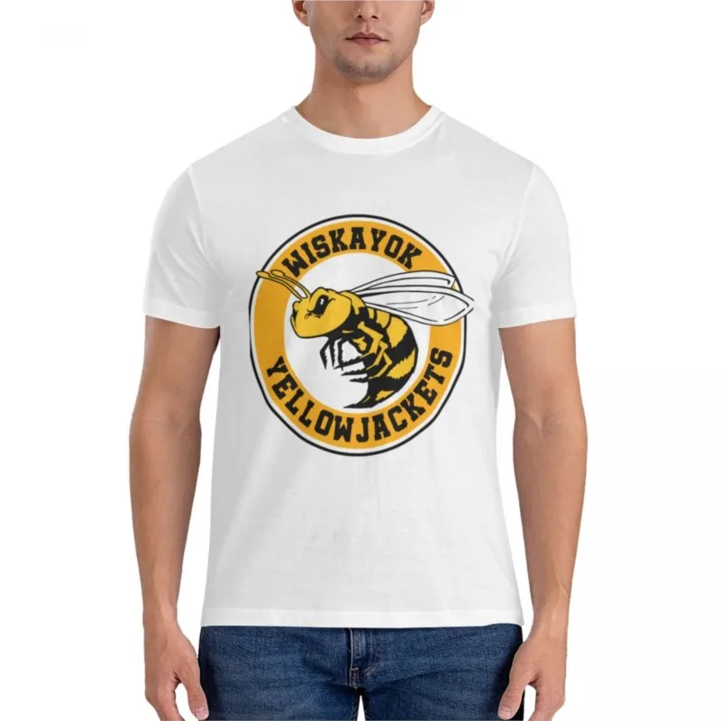 Camiseta estampada con logotipo de Yellowjackets para hombre, ropa kawaii, camiseta de verano para hombre