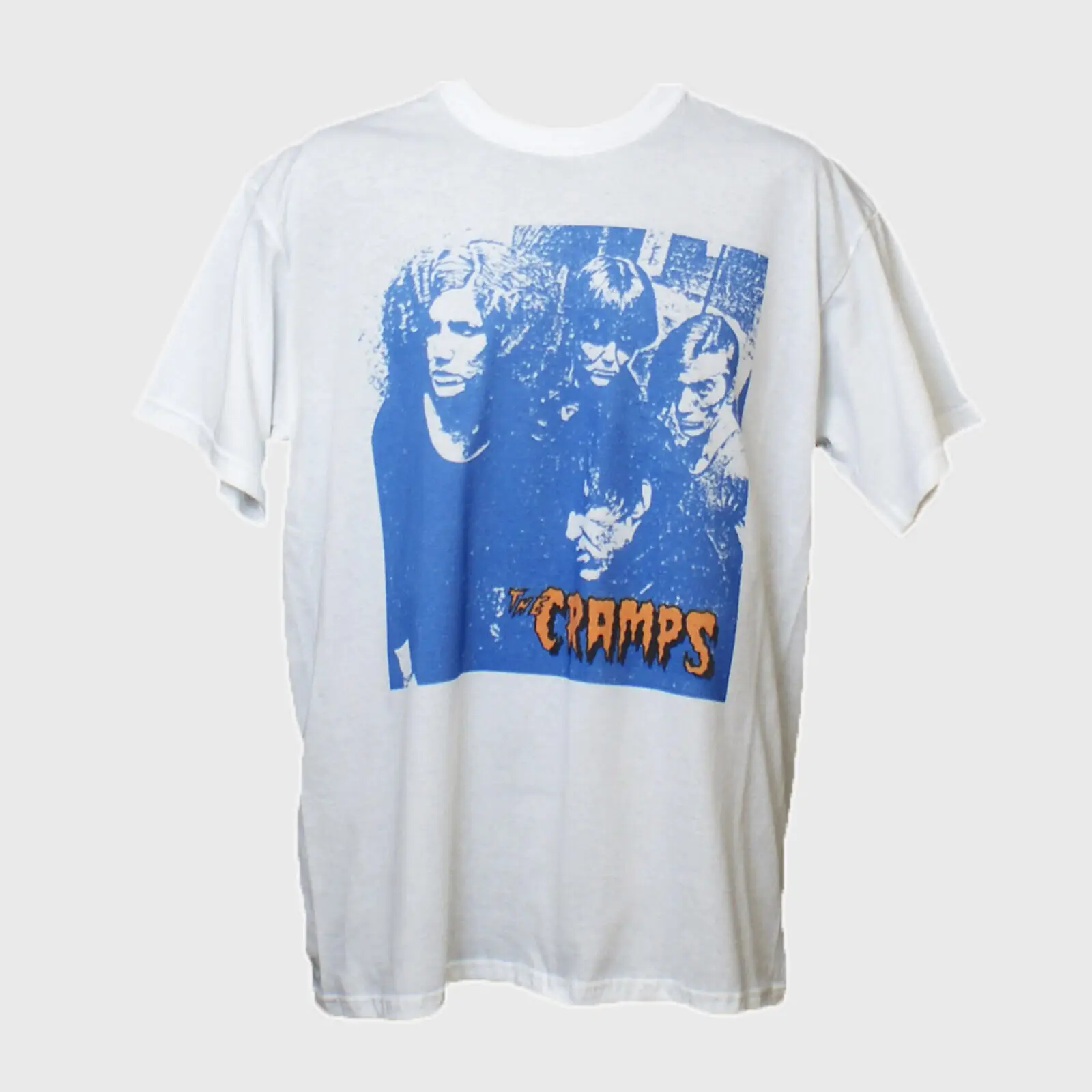 The Cramps billy Punk Rock Short Sve White Unisex T-shirt S-3XL