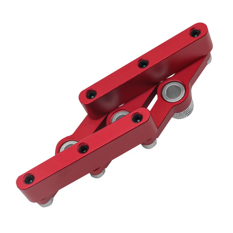 Woodworking log tenon three-in-one hole opener, adjustable plate-type positioning hole puncher, 90-degree straight hole