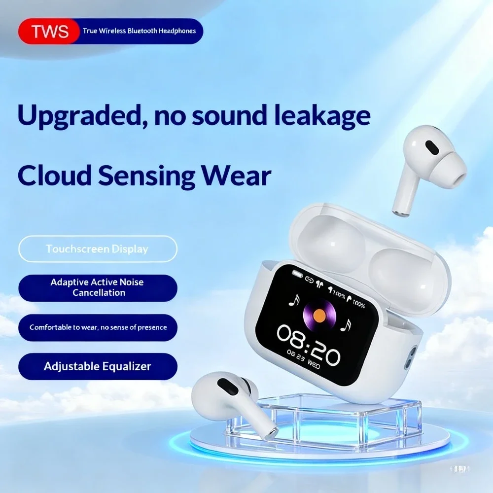 High Appearance Value Wireless Earbuds Active Noise Cancellation HD HIFI Sound for E-Sports Games Music Movie Enjoyment Daily