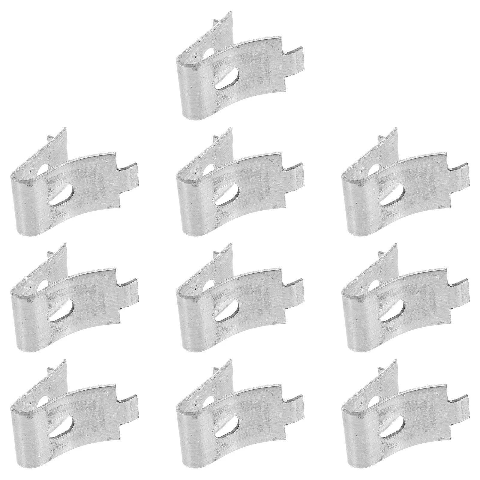 10 Uds. Clip de soporte para estante, Clips para estantería, etiqueta para gabinetes, clavijas de soporte, montaje de vidrio y Metal montado en la pared