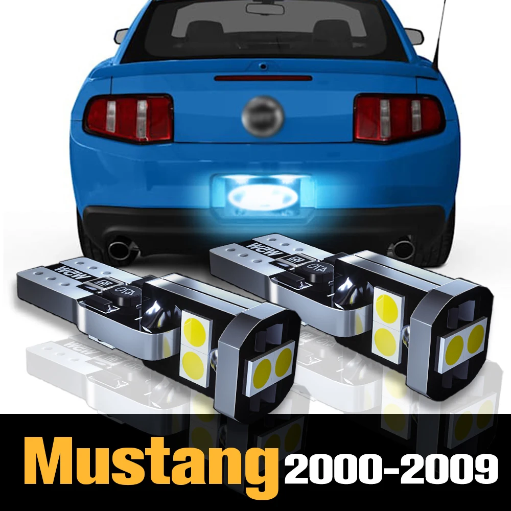 

2pcs Canbus LED License Plate Light Lamp Accessories For Ford Mustang 2000 2001 2002 2003 2004 2005 2006 2007 2008 2009