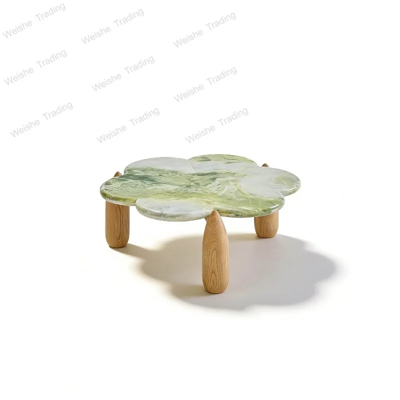 

Журнальный столик Mountain Stream, винтажный мраморный дизайн для небольших помещений, современная роскошь, устойчивость к царапинам и нагреву, возможность индивидуальной настройки