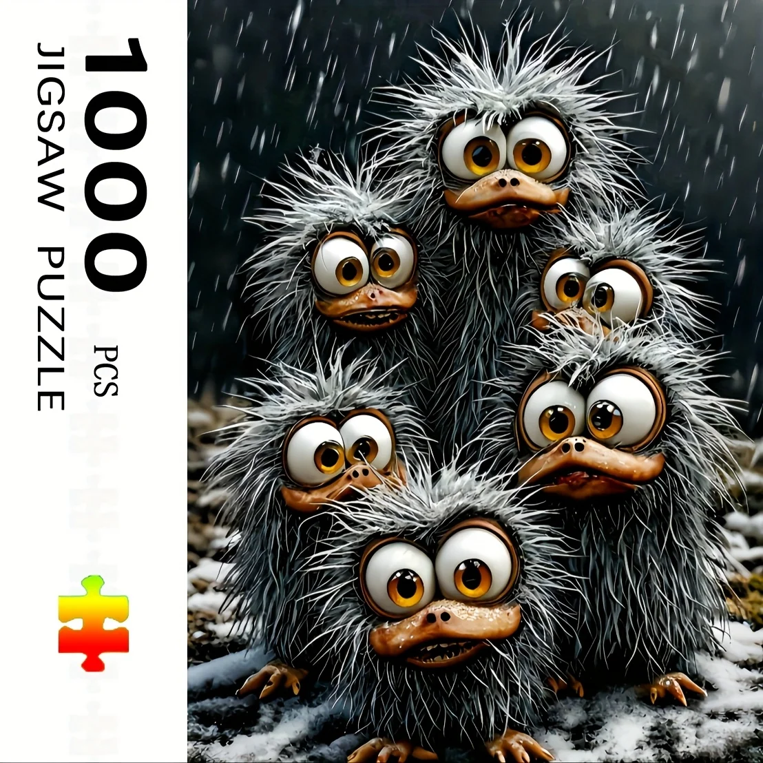 

Adult Jigsaw Puzzle 1000 Pieces Night Silly Bird Exercise Brain Thinking Holiday Birthday Gift