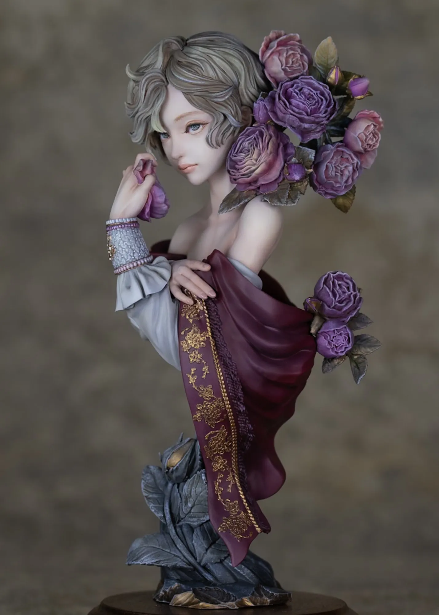 

19 см Аниме-фигурка Kind of Blue Rose Courard Kit, смоляная GK DIY модель для самостоятельной сборки, белая сборная статуэтка, игрушка, коллекционная кукла, подарки