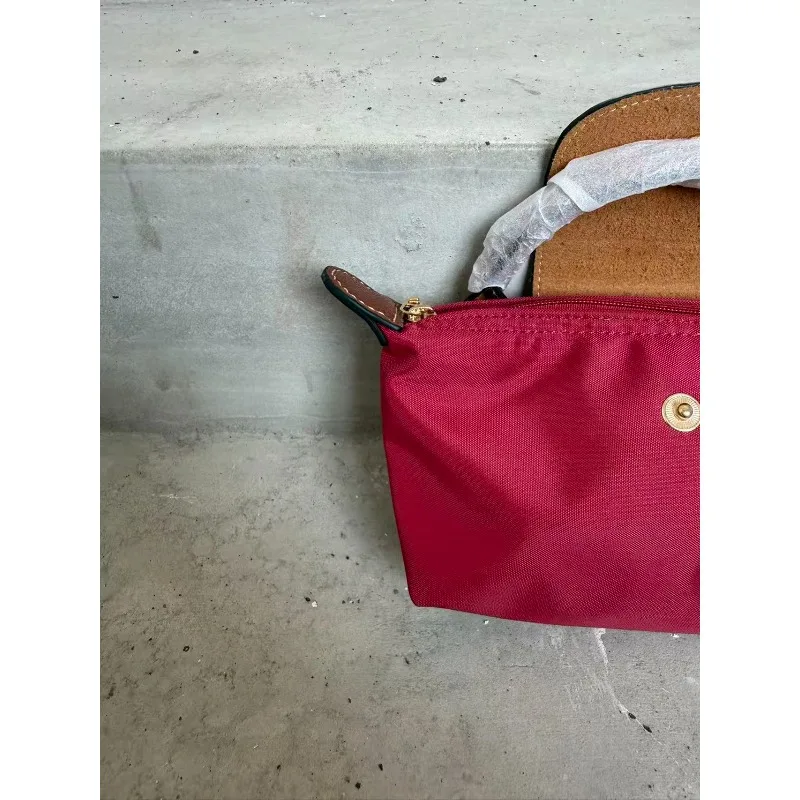 2026 Y2K Damen Eco-Nylon Tragetasche, Einfache Mini-Schulter-Umhängetasche, Wasserdichte Handy- und Münztasche, Dumpling-Tasche