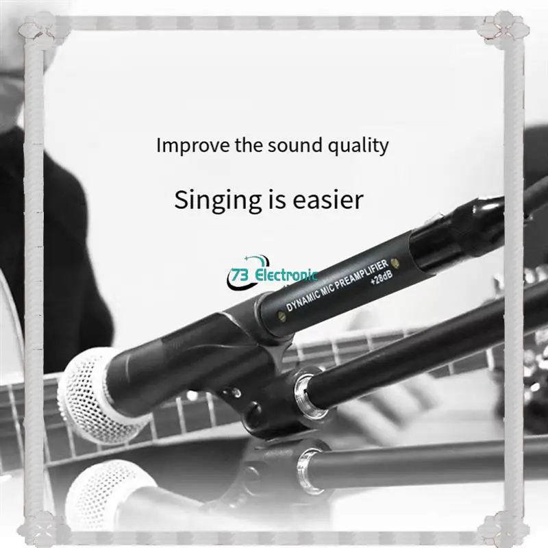 24-Hour Delivery DM1 Dynamic Amplifier For DM1 Dynamic 28DB Gain Mic Amplifier For Dynamic And Passive Ribbon Microphones