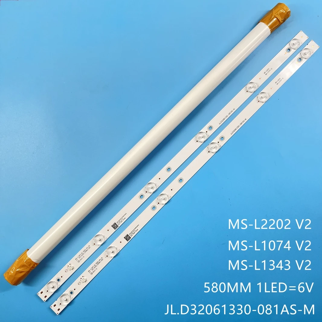 LED Backlight strip 6 lamps For Tv ASANO 32LH1011T HV320whb-N8D 32LEAT2G JL.D32061330-081AS-M MS-L1343 L2202 L1074
