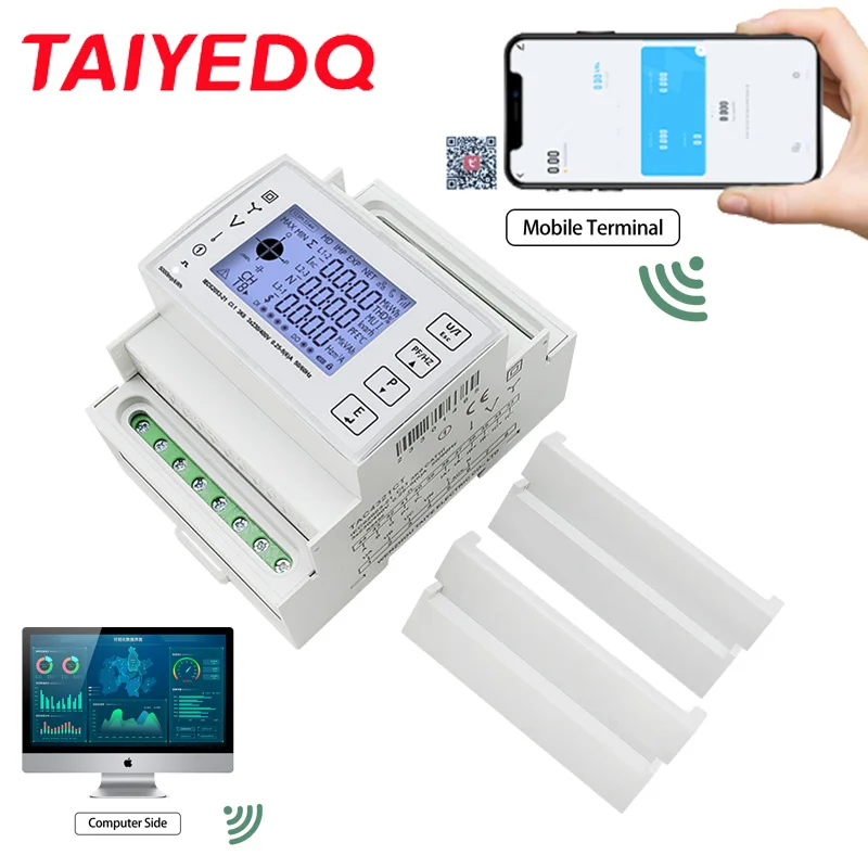 TAC4321CT Three Phase Din Rail Mutil-function Energy Meter 230/400VAC with WiFi Tuya
