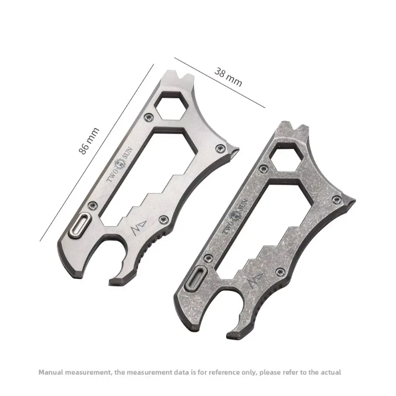 Premium Titanium Knife Portable EDC Tool Multifunctional Utility Knife Camping Outdoor Survival Gear with Bottle Opener