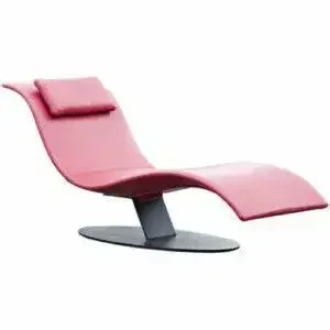 

Q Designer light luxury metal wrought iron curved personalized recliner villa clubhouse outdoor beach single sofa chair