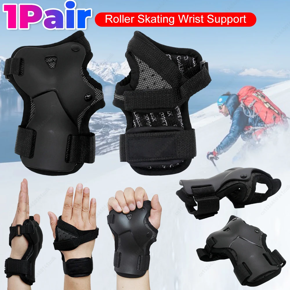 

1 пара защита запястья, поглощающие запястья, бандаж, защитное снаряжение, ударопрочность, поддержка запястья для катания на роликовых коньках для скейтбординга