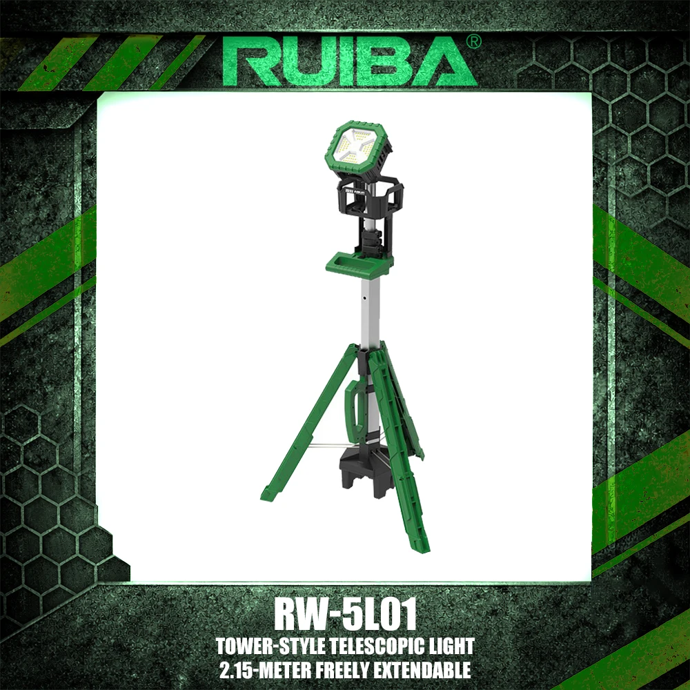 RUIBA RW-5L01 Tower-Style Telescopic Light 2.15-meter Freely Extendable Industrial Lighting