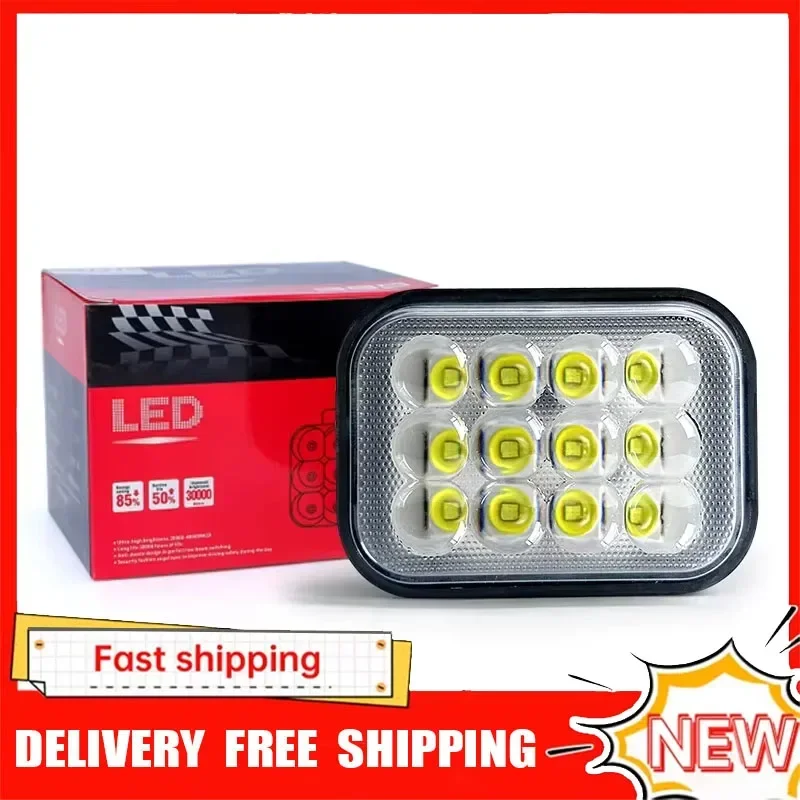 

12 Bead Lens Electric Vehicle LED Light New Motorcycle Headlight High Brightness Auxiliary Light Headlight Modification