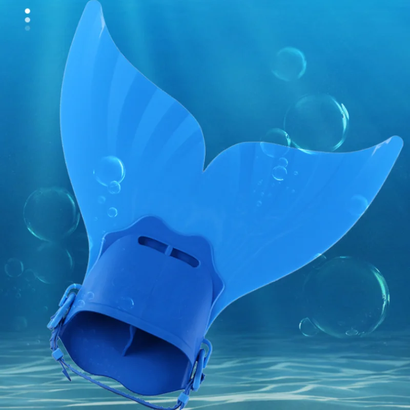 Swim Diving Mermaid Fins Free Diving Breaststroke Silicone Non-slip Children Professional Diving Training Swimming Fins