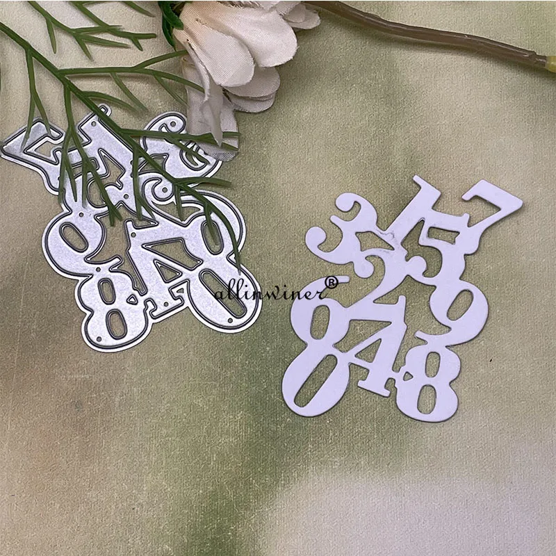 Digital number decoration Metal Cutting Dies Stencils Die Cut for DIY Scrapbooking Album Paper Card Embossing