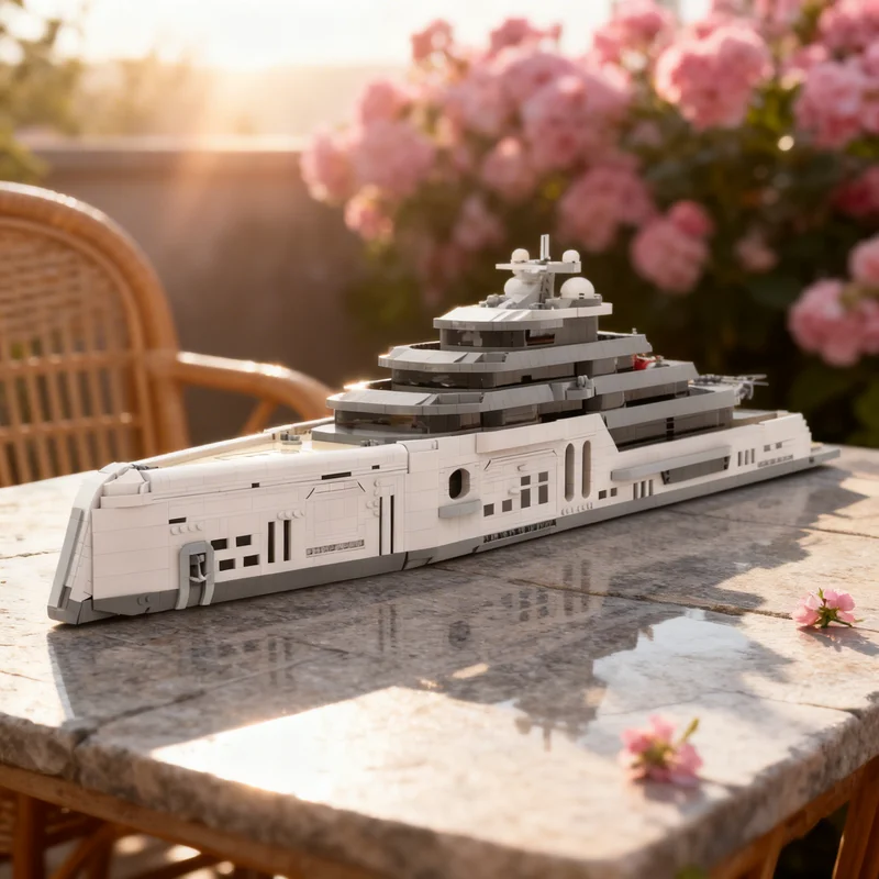 

6090pcs MOC Majestic Monarch Yacht Boat Model Building Blocks Construction Christmas Gifts Toy Creative DIY Idea Assemble Toys