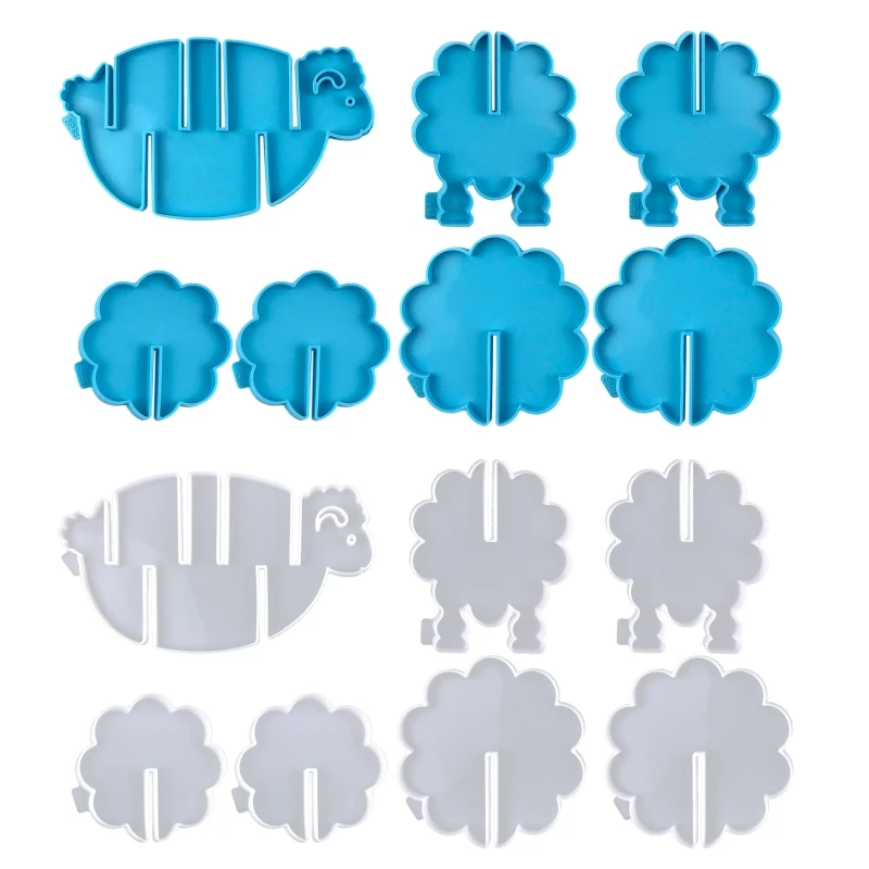 

1 комплект, подставка для животных и овец со стойкой для хранения, УФ-кристаллическая эпоксидная форма, силиконовая форма,