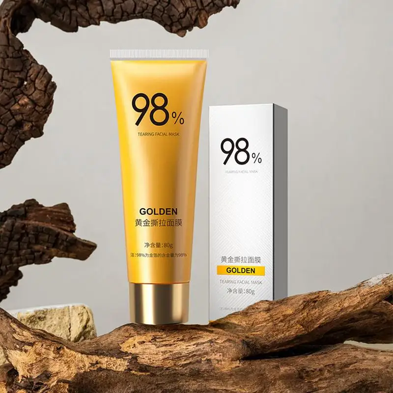 80g Goldfolie Peel-Off-Maske Anti-Falten-Gesichts maske goldene Maske Gesichts behandlung für eine gründliche Reinigung der Hautpflege