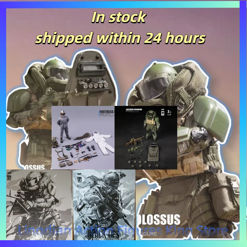 

HASUKI 1/12 H Action Figure SALVO SA01 Men Soldier Black Camouflage Outdoor Combat Suit 6Inch Action Figure Call of Duty Toys