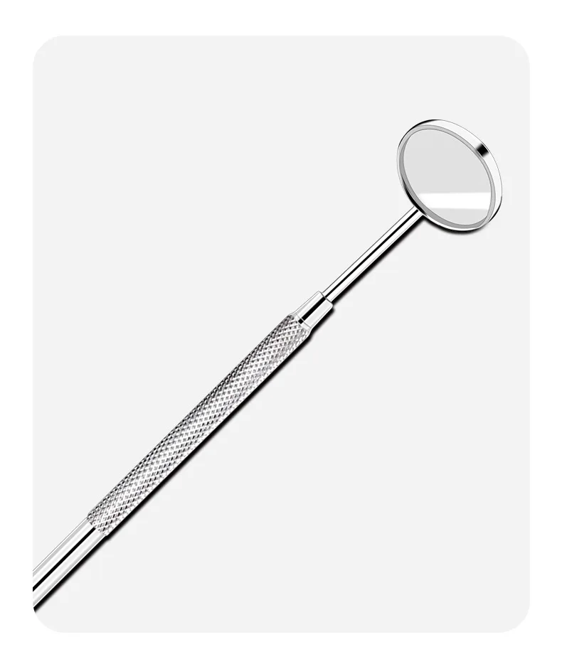 Dental Mouth Mirror with Handle Stainless Steel Oral Reflector Eyelash Extension Applying Tools