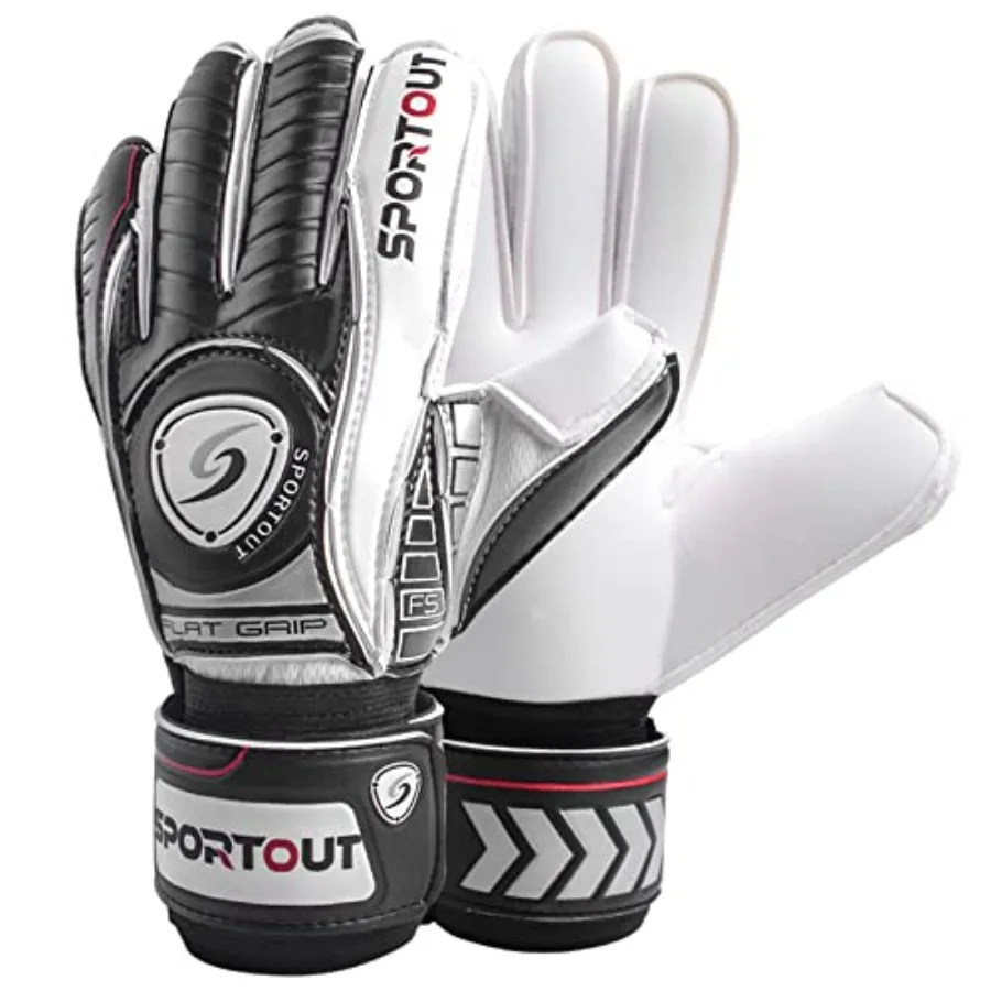 

Goalkeeper Gloves with Fingersave, Breathable Soccer Goalie Gloves, 4mm Latex, for,Youth and Adult