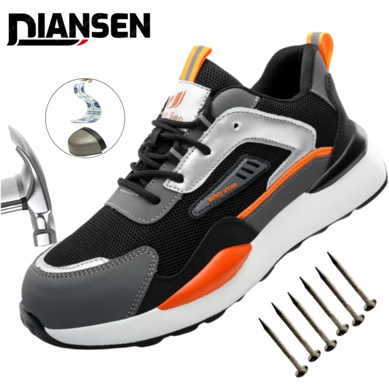 Composite Steel Toe Safety Shoes, Anti Smashing, Anti Stab, And Impact Resistant Safety Shoes, Comfortable Work Safety Shoes
