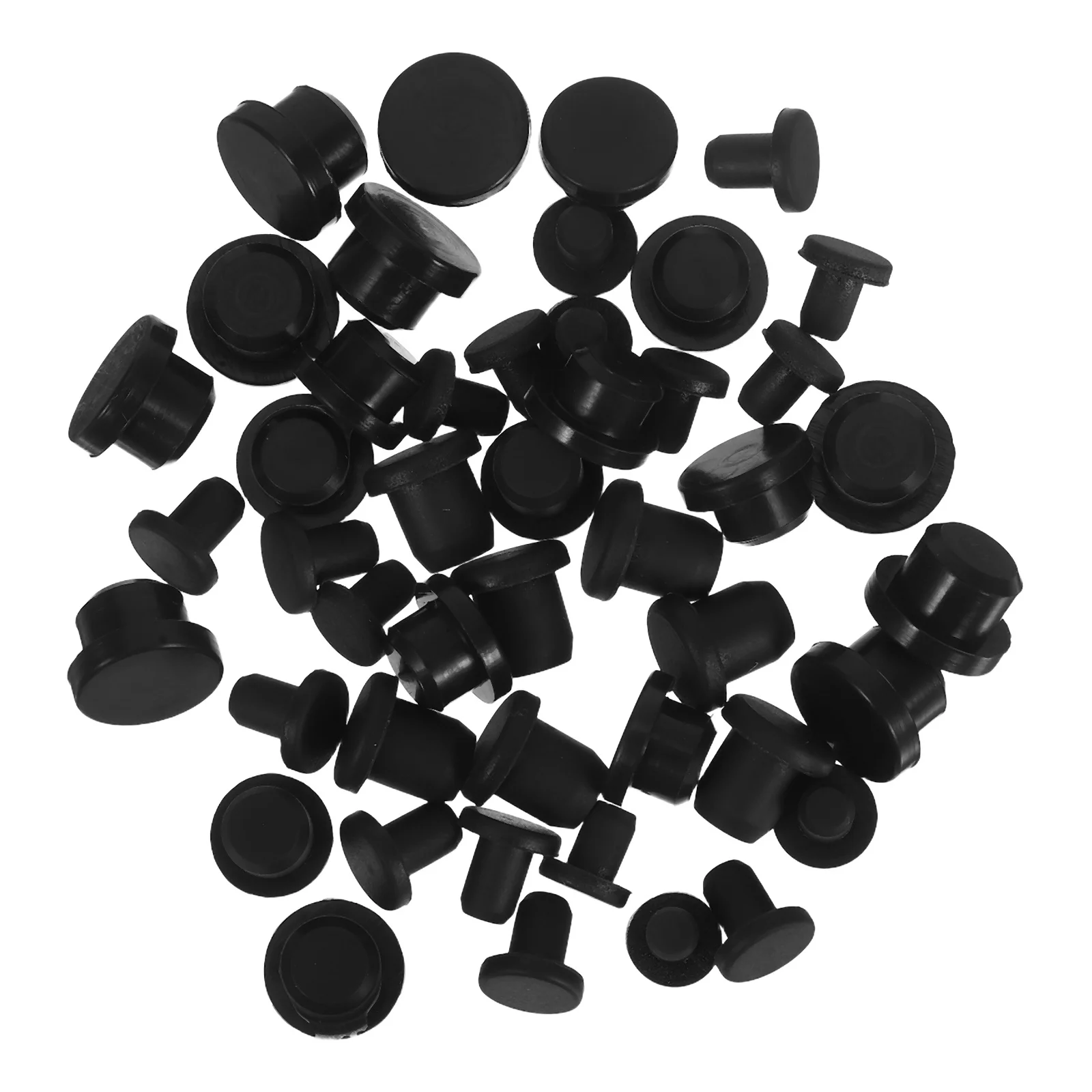 

50pcs Silicone Sealing Plugs Waterproof Dustproof Temperature Resistant Reusable For Industrial Equipment Pipes Bottles Caps